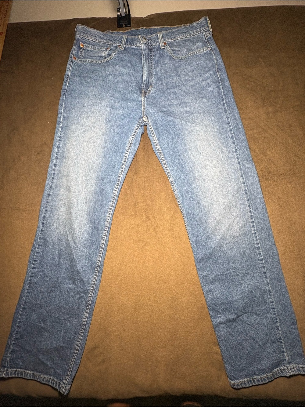 Levi’s 505 Light Wash Regular Fit Jeans – Size 36x32